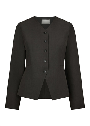 Toots structure bluse Dark Grey Neo Noir 